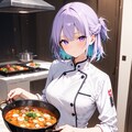 (872HQ)銀髪ちゃん料理人 3枚目