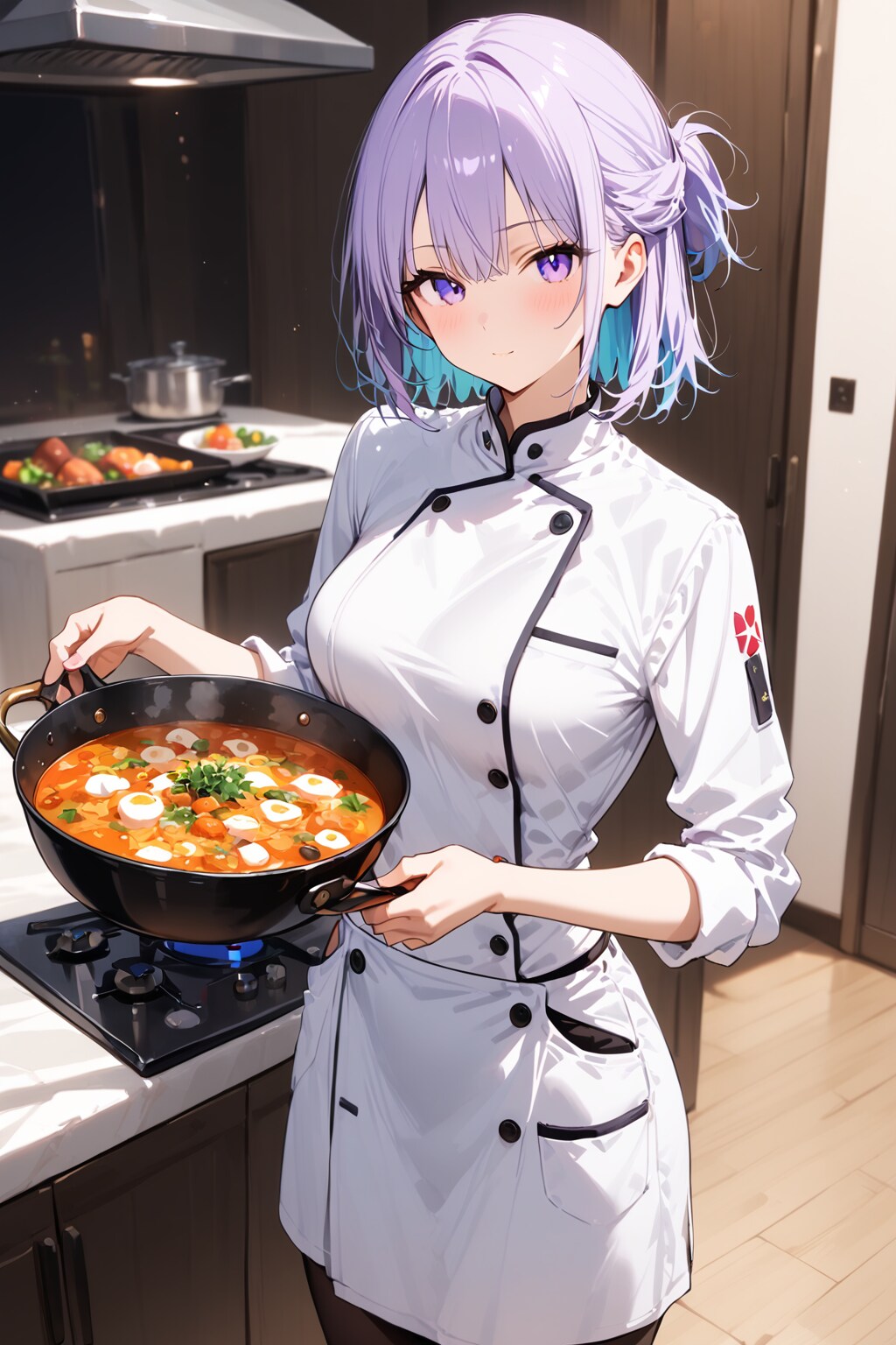 (872HQ)銀髪ちゃん料理人