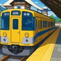 田舎の電車 2枚目