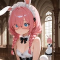 メガネっ娘バニーメイドさん(∩´∀`∩)💕 2枚目