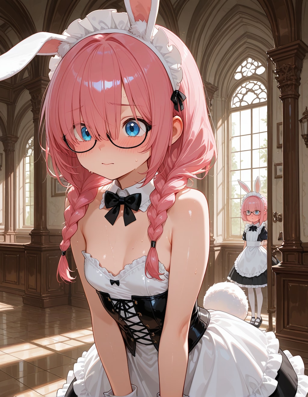 メガネっ娘バニーメイドさん(∩´∀`∩)💕
