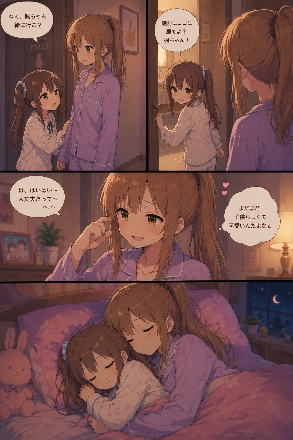 夜のおトイレが怖い澪（みお）ちゃんは・・・