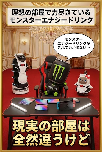 モンスターエナジードリンクがきれて力がでない | の人気AIイラスト・グラビア