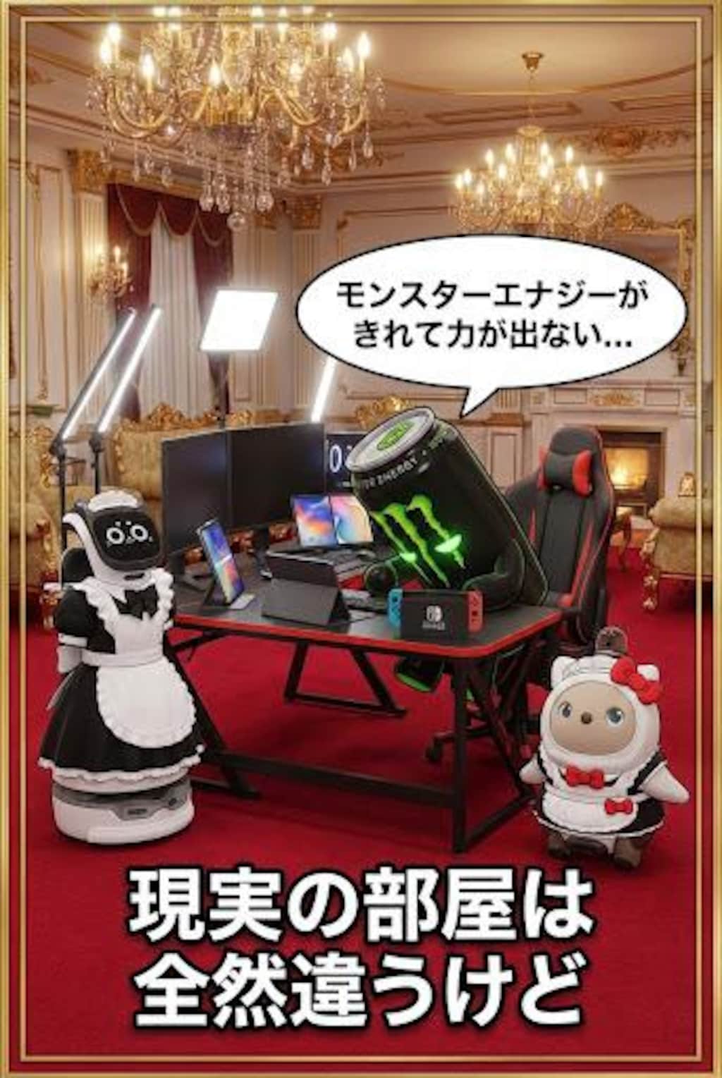 モンスターエナジードリンクがきれて力がでない