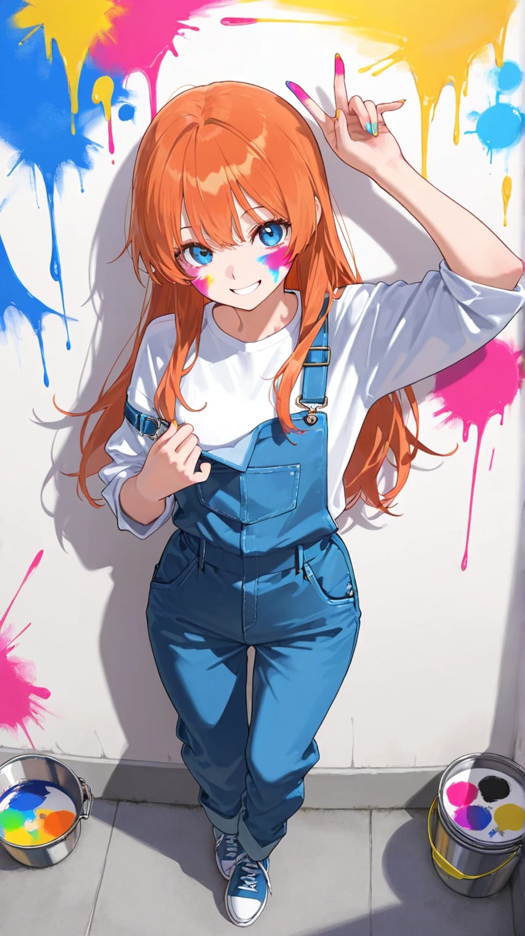 ペンキアートの姉さん