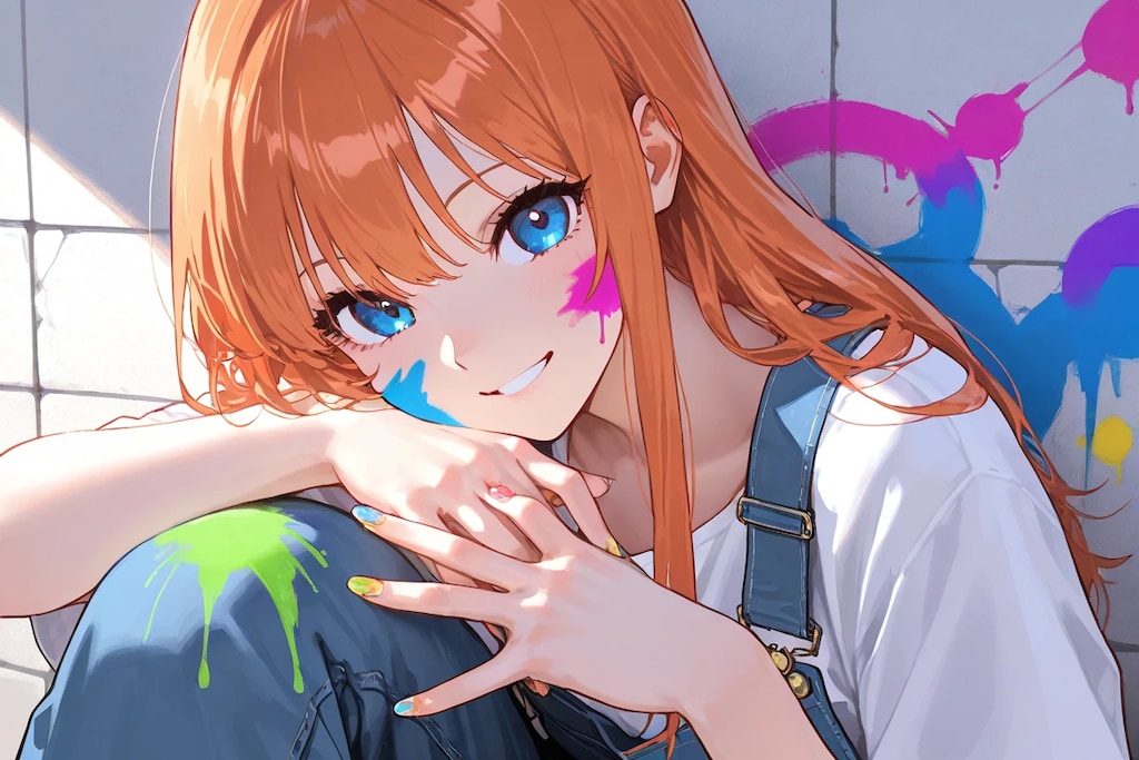 ペンキアートの姉さん