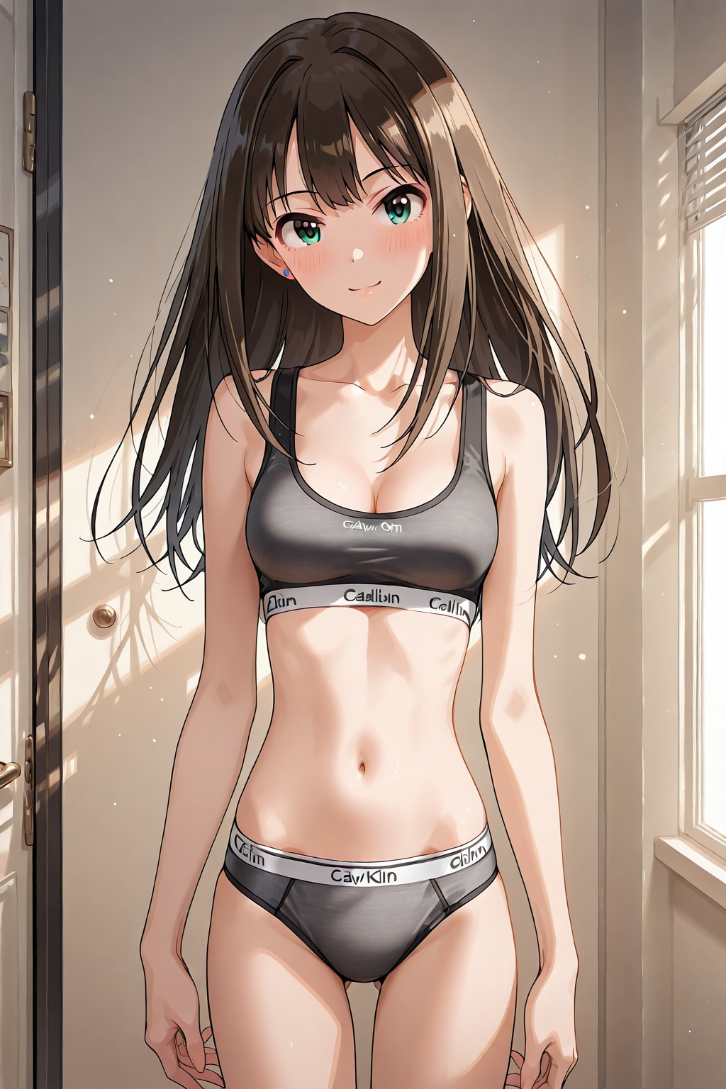 私もカルバン・クラインを着てみたわ。