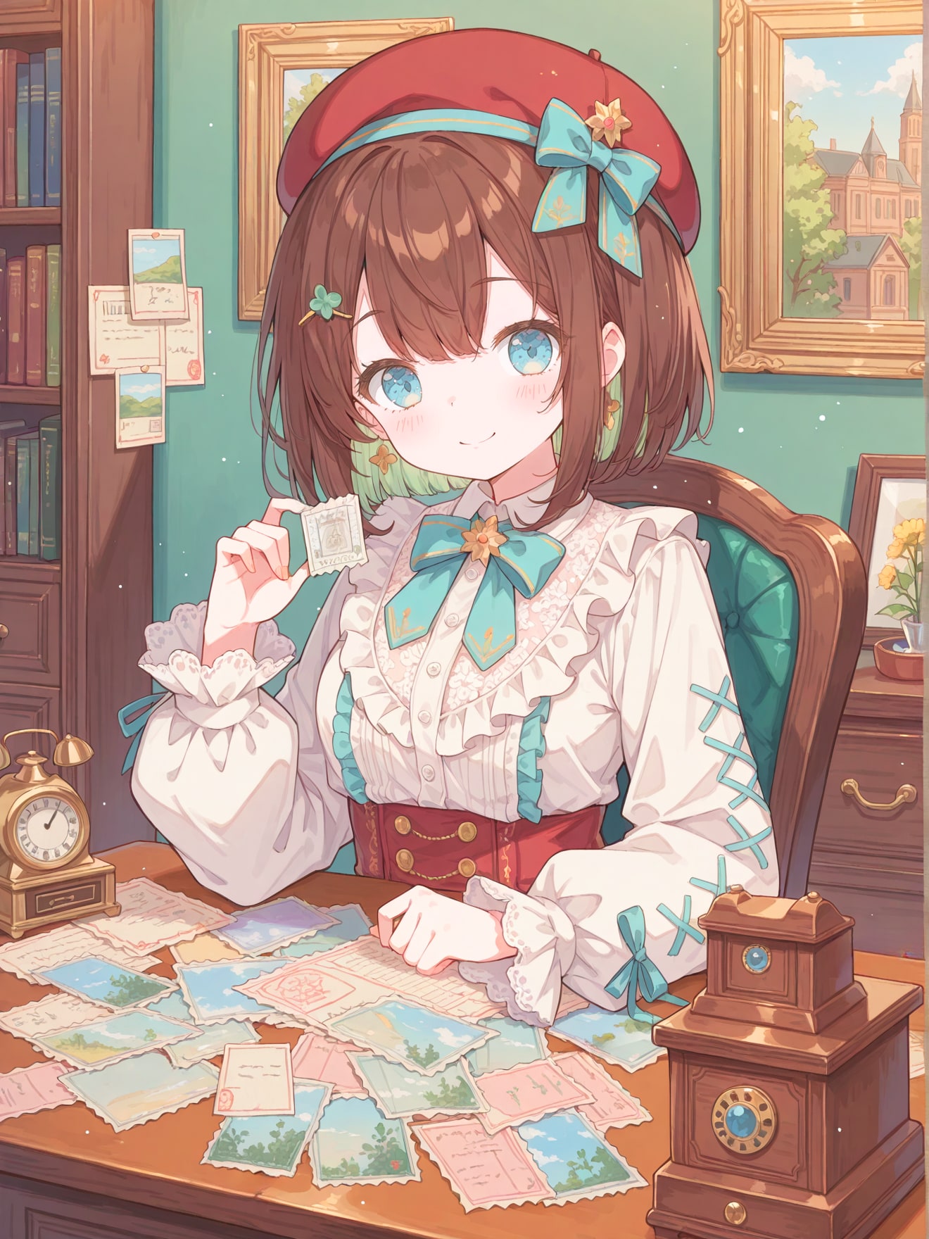 ハガキに切手を貼りましょう | の人気AIイラスト・グラビア