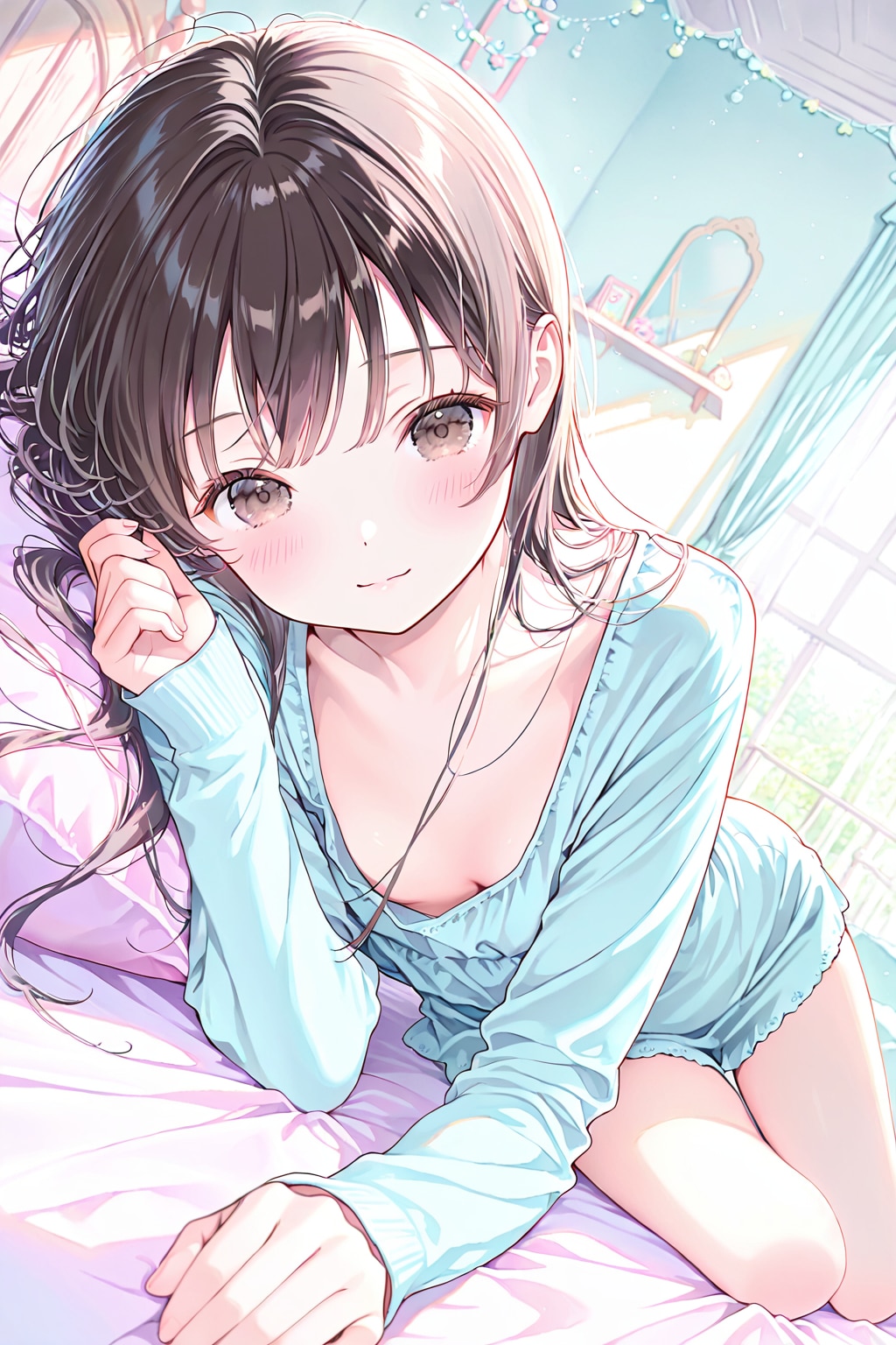 少女(水彩タッチ)(PEGASUS)(10) | の人気AIイラスト・グラビア