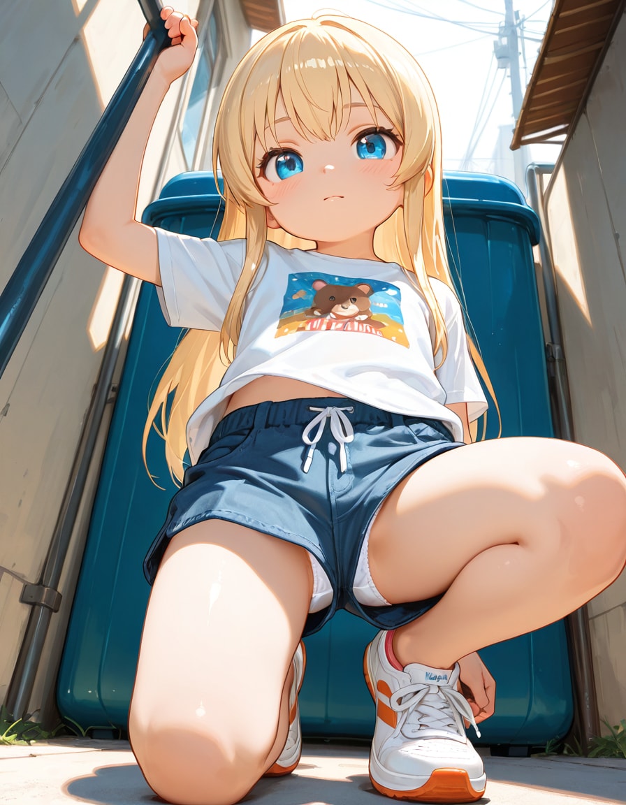 リリアちゃん 短パンの裾からお子様パンツ見えてるぞ