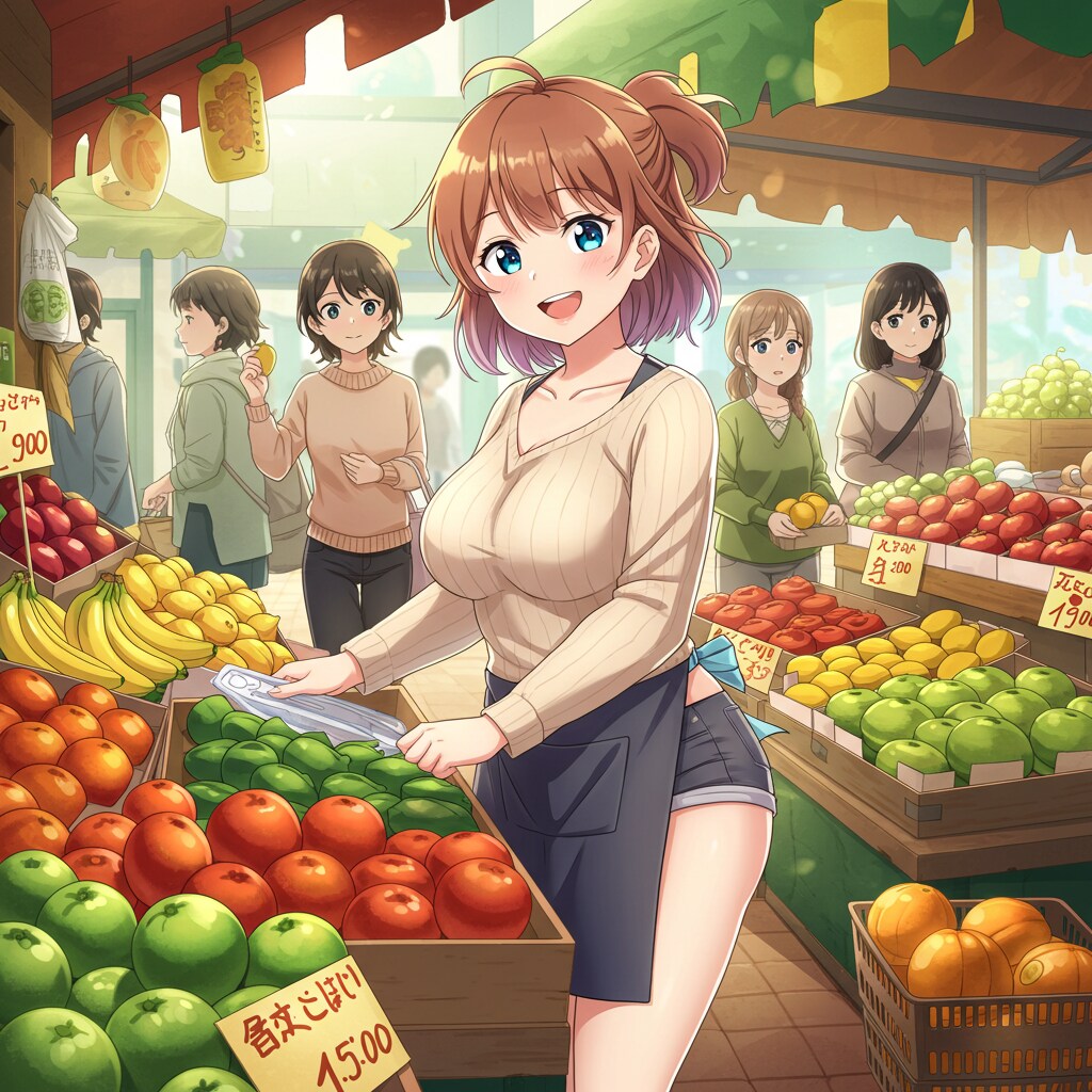 市場の果物屋さん