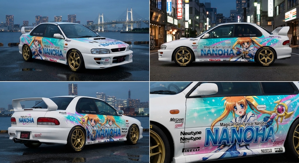 魔法少女リリカルなのは痛車インプレッサセダン