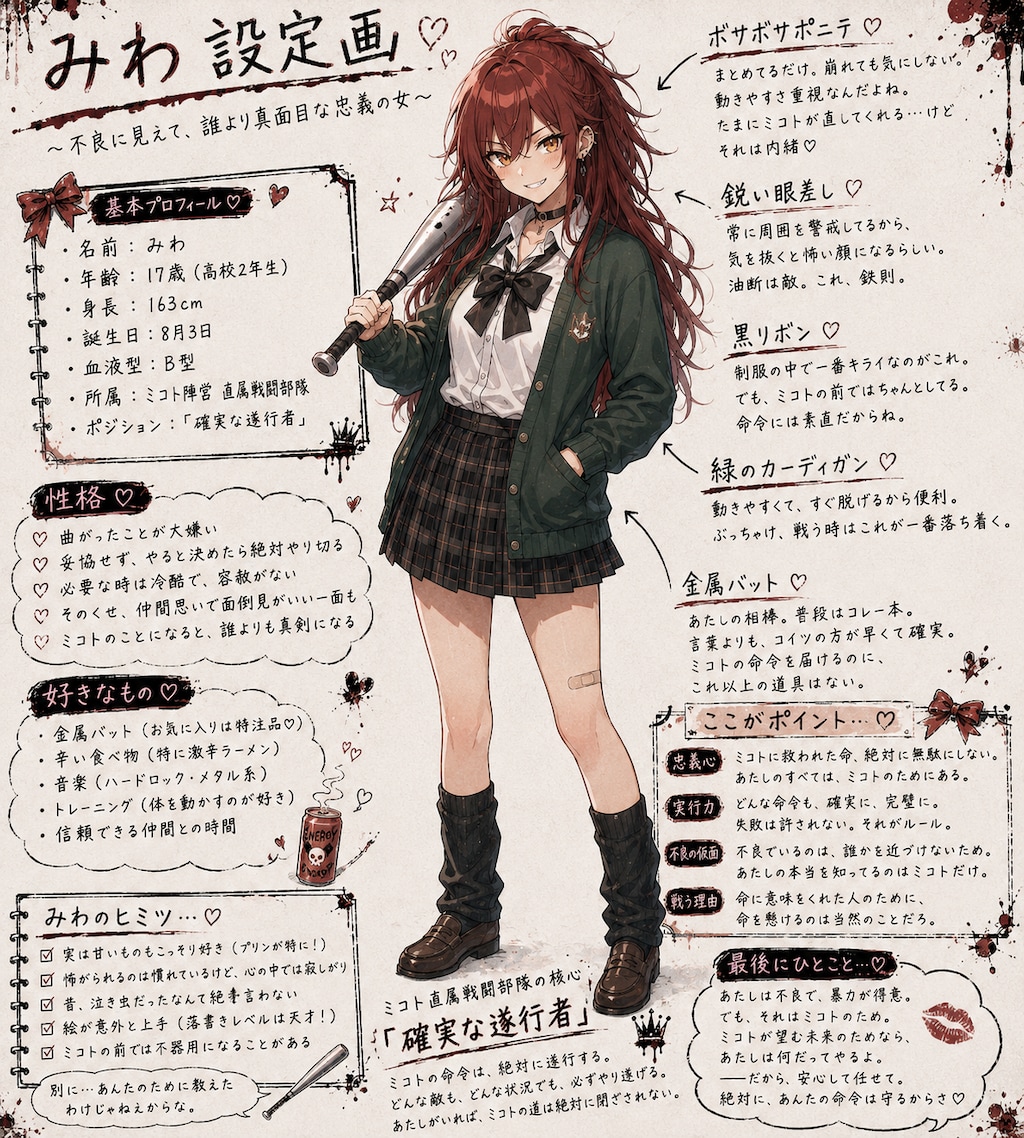 「うちの子説明⑨ みわ」
