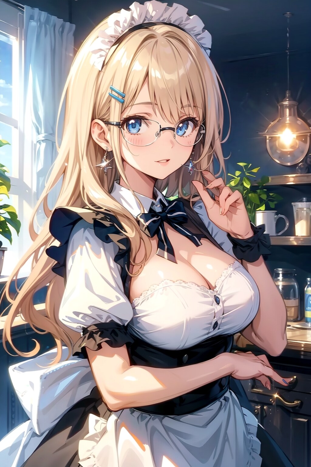 メガネ美少女メイド