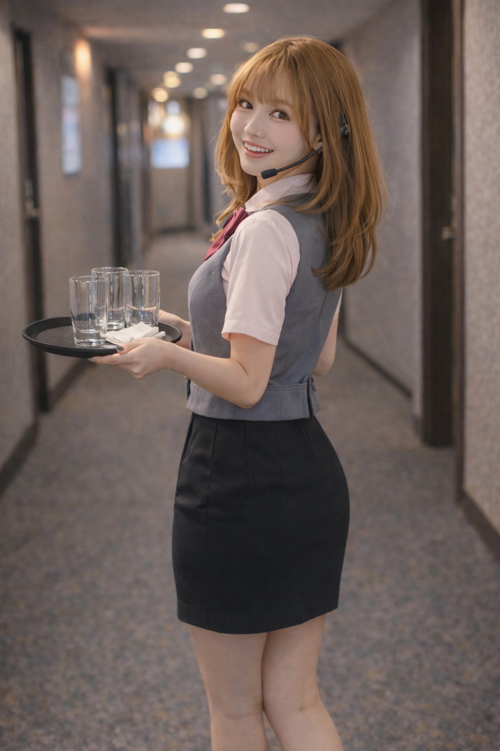 カラオケ店の店員さん