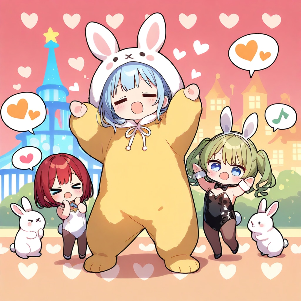 仲良しちゃんのバニーガール