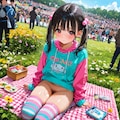 おさげピクニック 3枚目