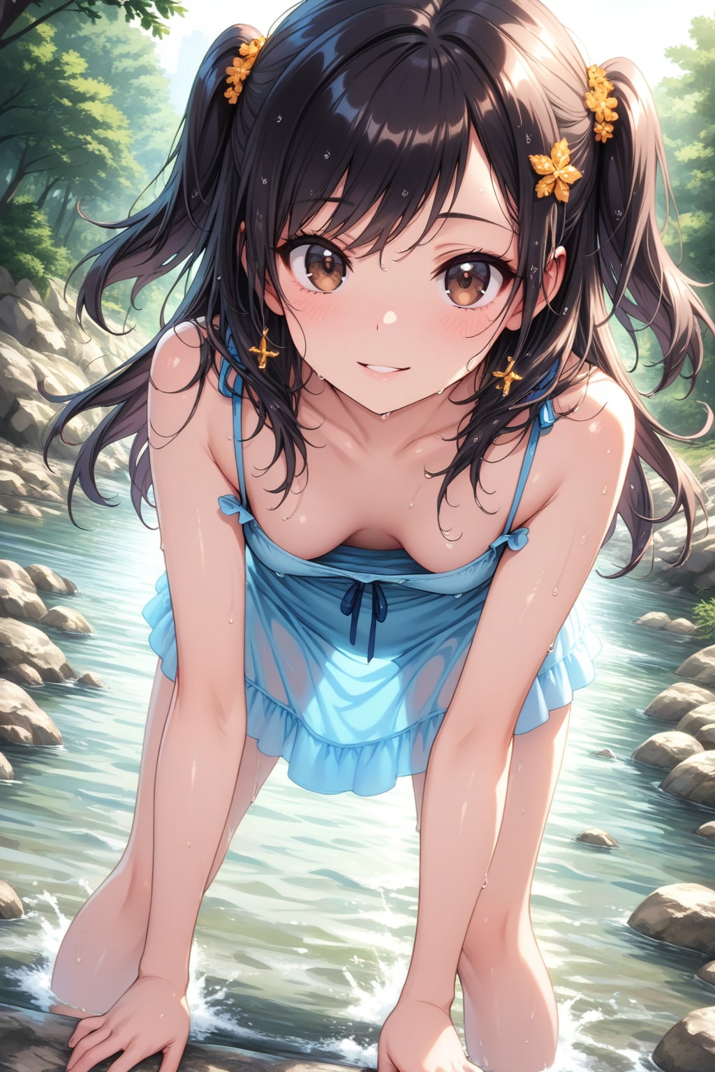 川遊び