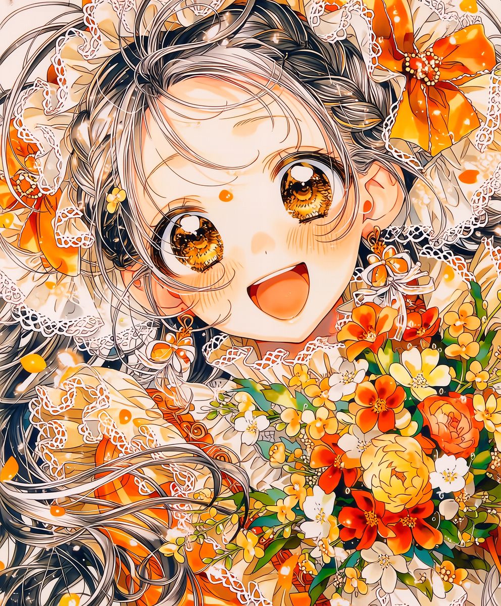 お花と笑顔を贈るね | の人気AIイラスト・グラビア