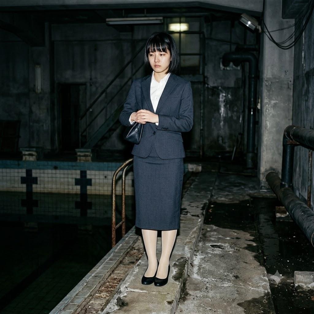暗きプールのほとり