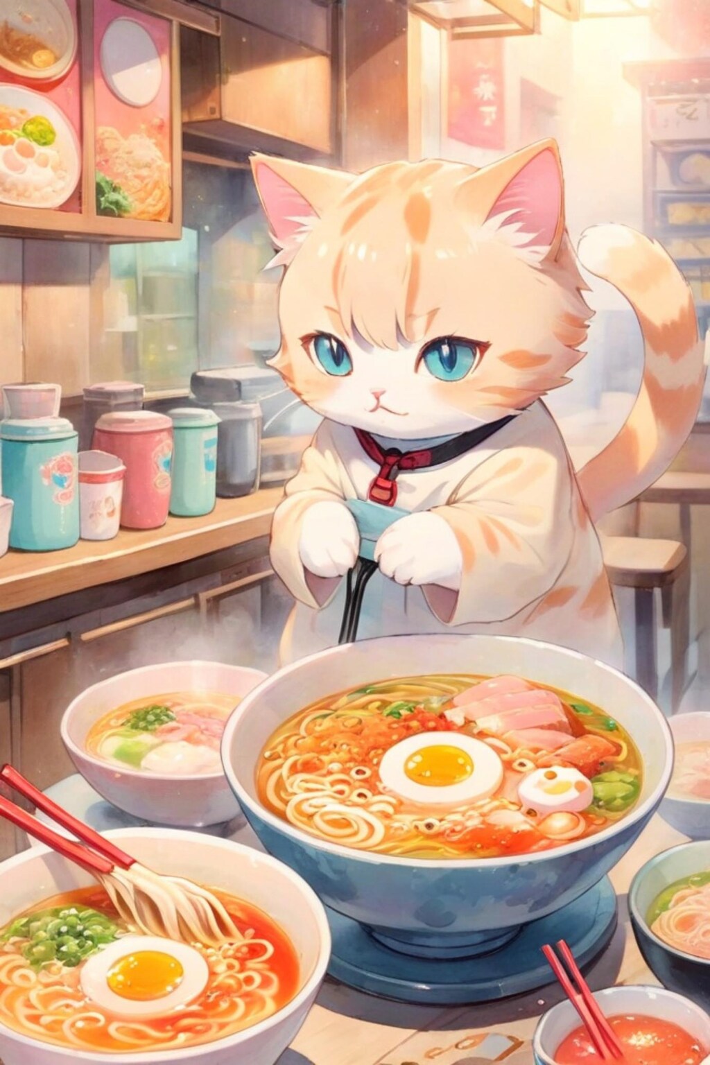 猫とラーメン屋
