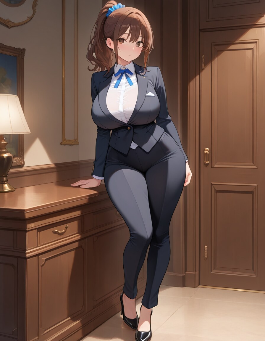 執事の服を着たOLさん | の人気AIイラスト・グラビア