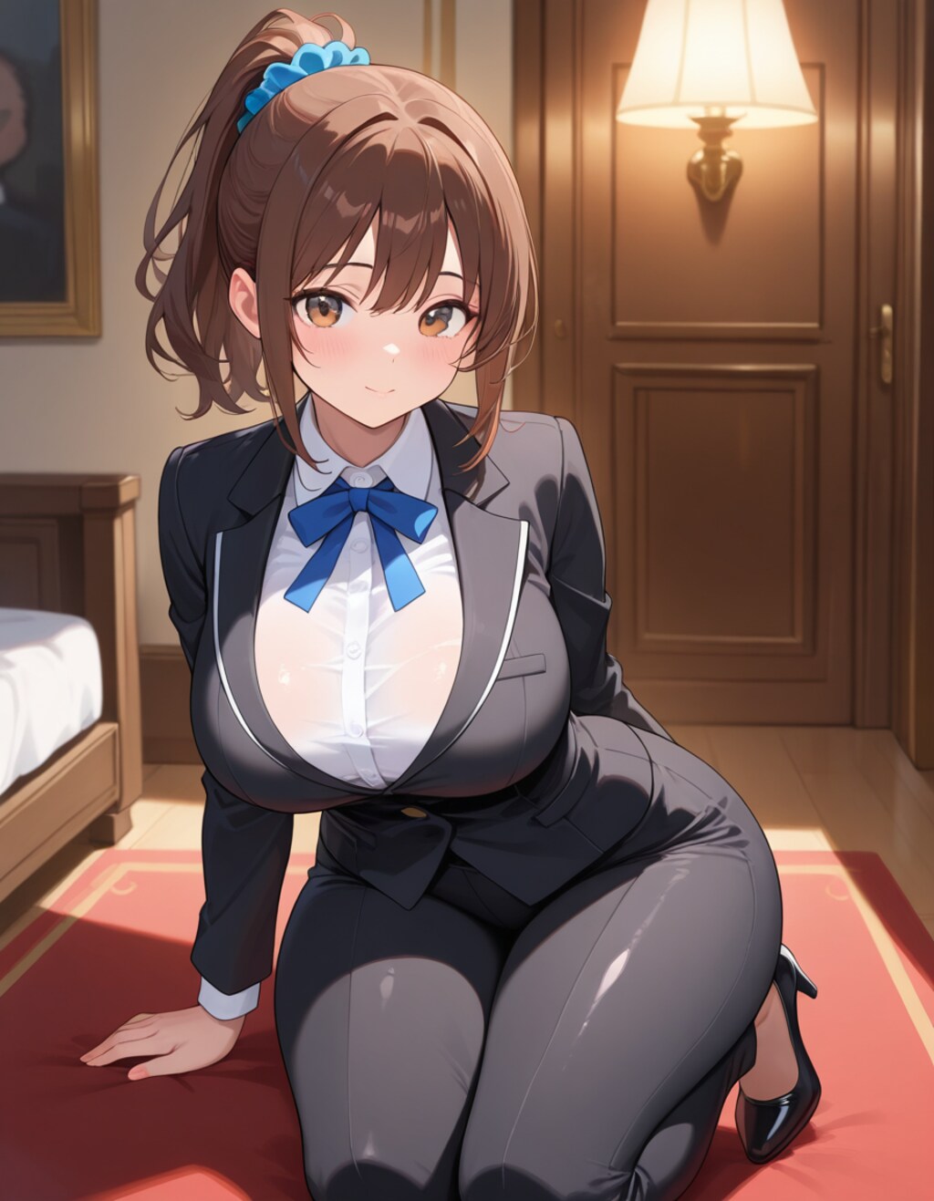 執事の服を着たOLさん