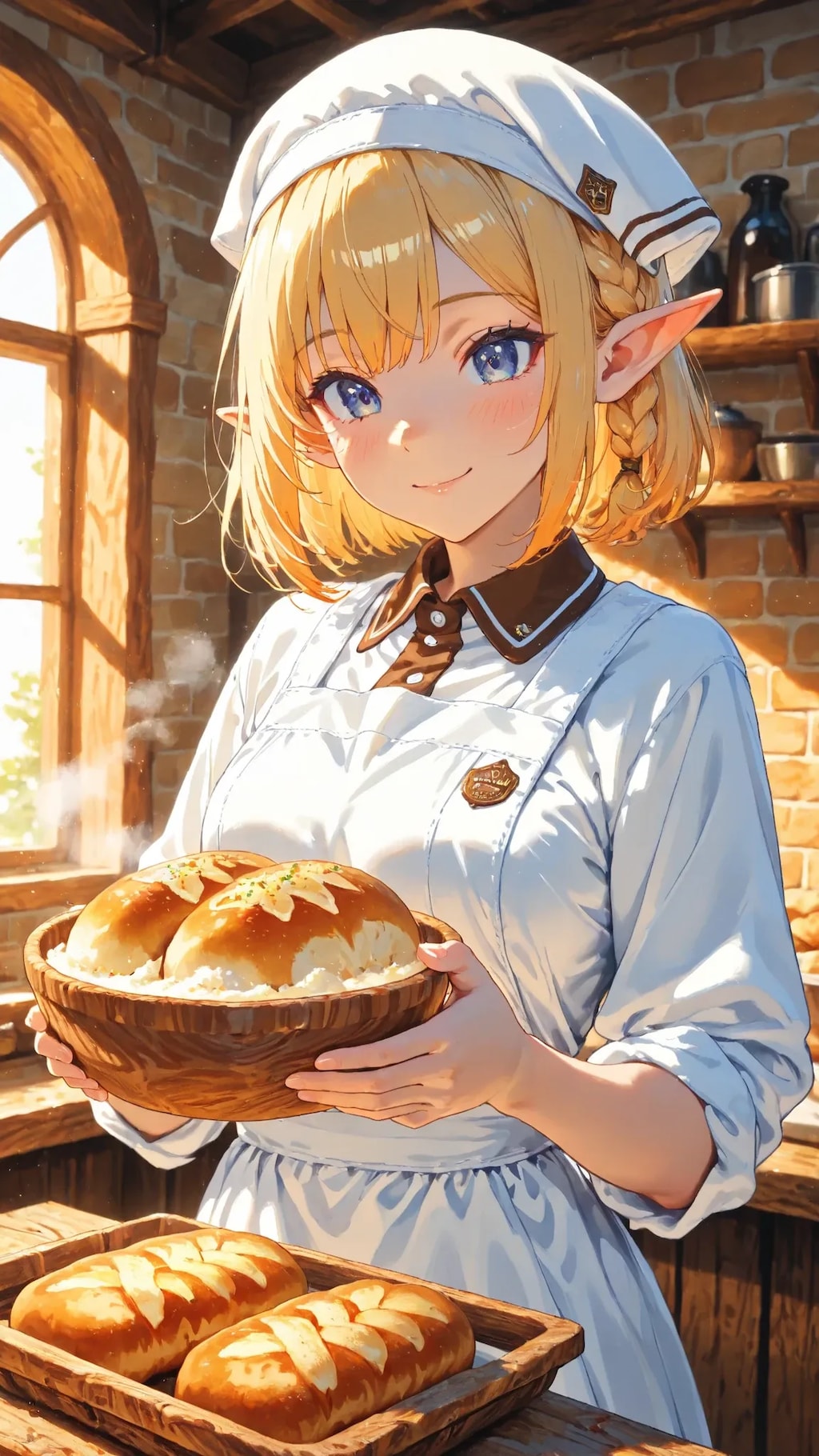 やっぱ王道を征く、焼きたてパンですか。
