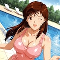【スーパーリアル麻雀PⅥ】栗原真理：てんてーと水着デート♬【軽量版】 2枚目