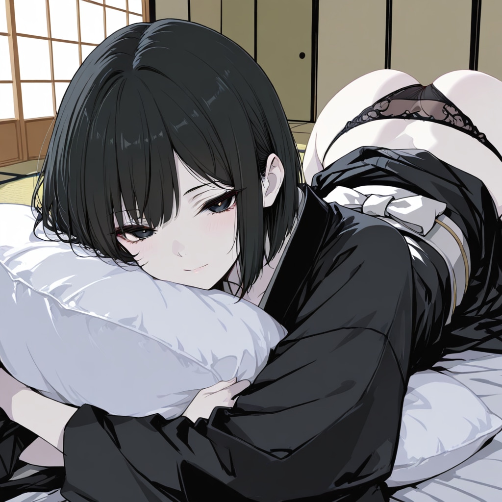 着物黒髪の女の子２