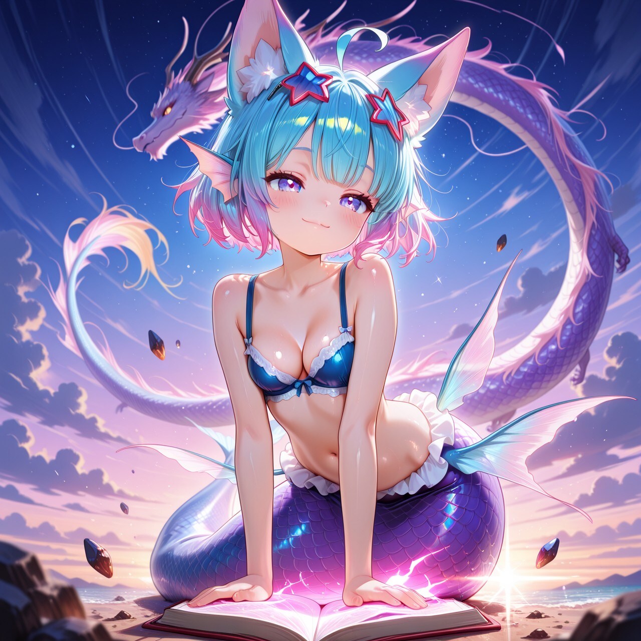 5枚）龍と人魚さん