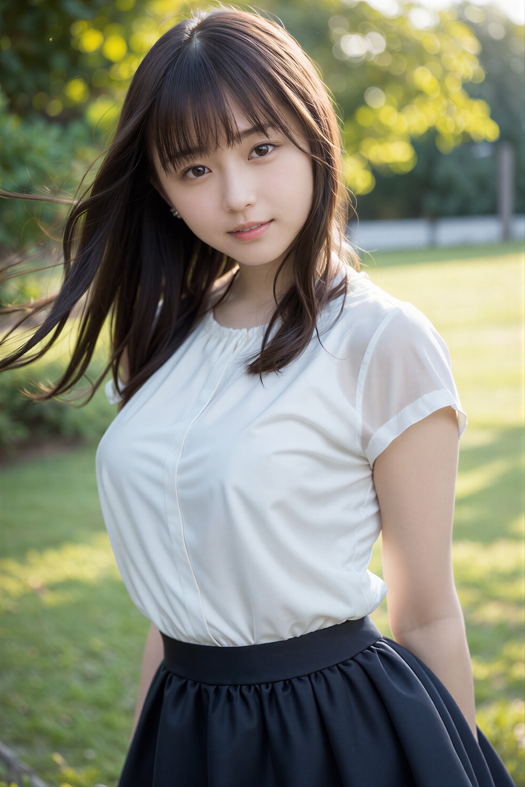 風にそよぐドレス
