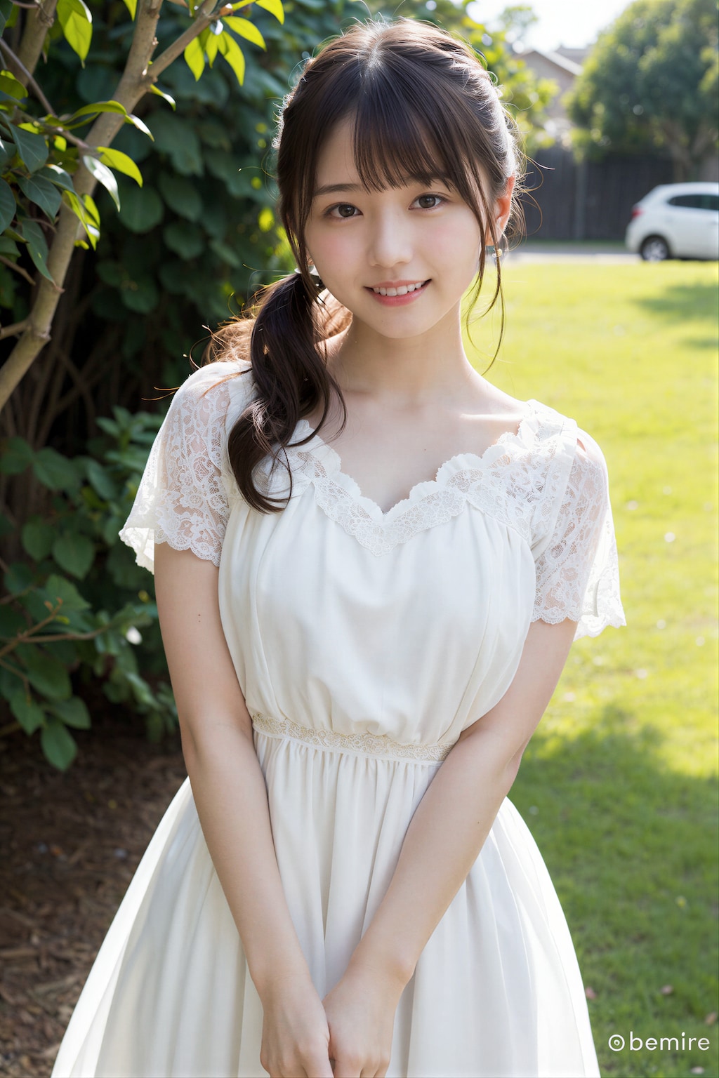 風にそよぐドレス
