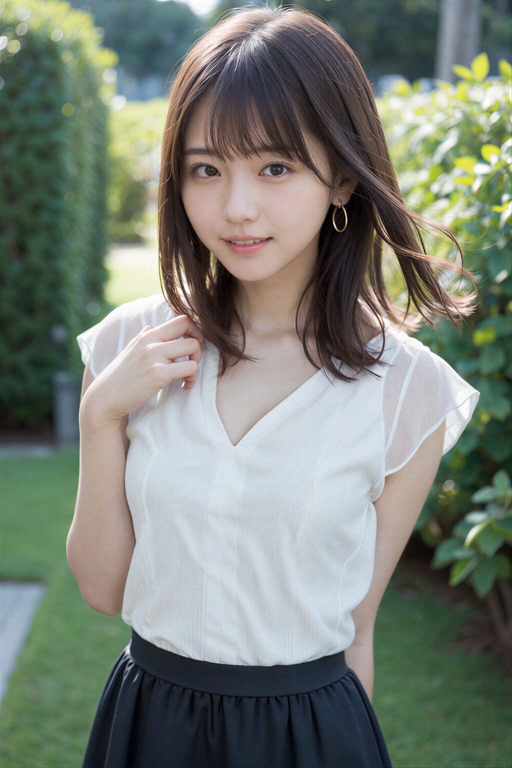 風にそよぐドレス