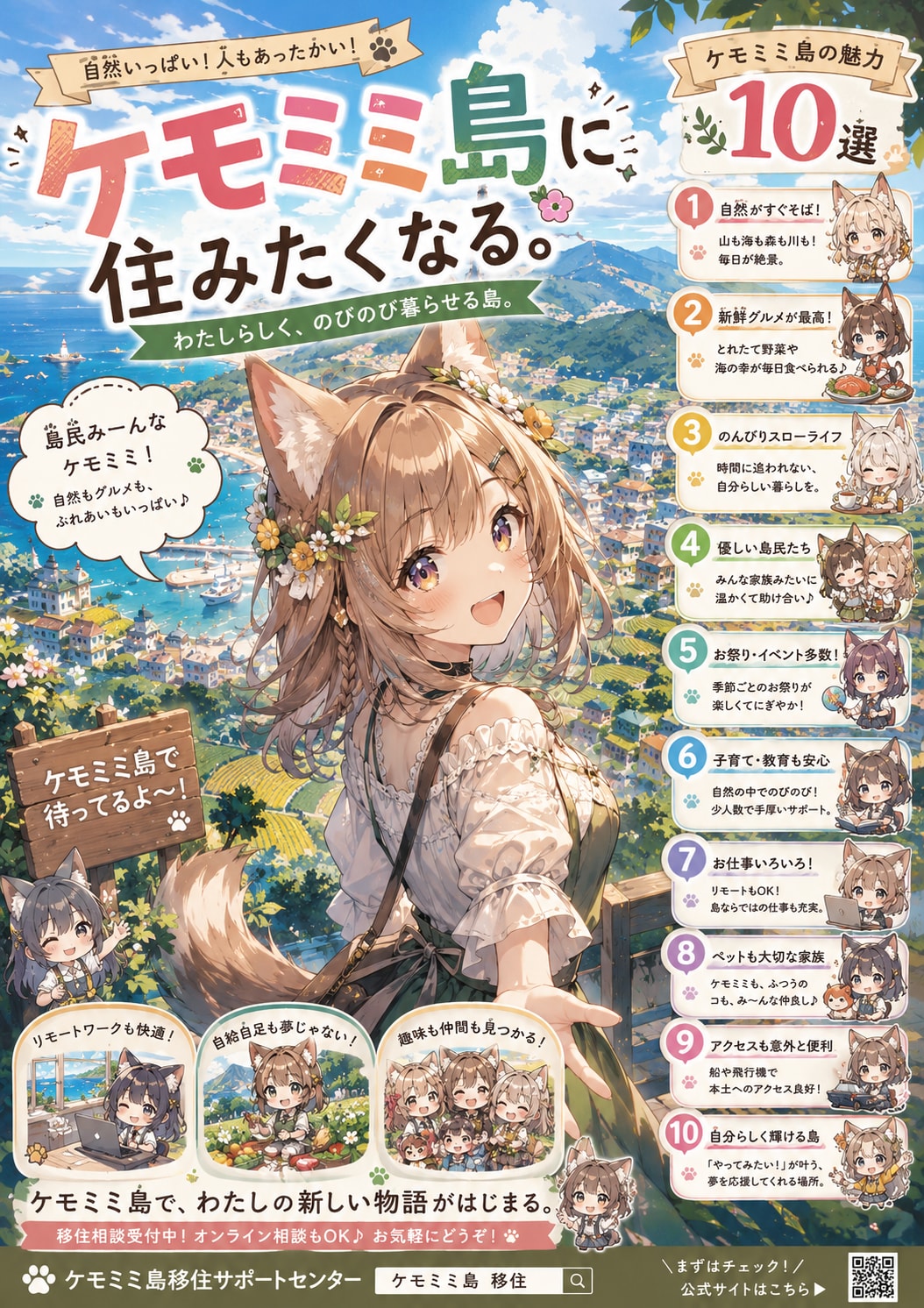 そうだ、ケモミミ島に移住しよう