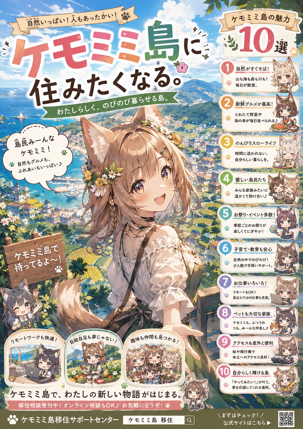 そうだ、ケモミミ島に移住しよう