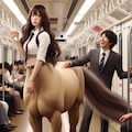 電車通勤するケンタウロスちゃん 2枚目