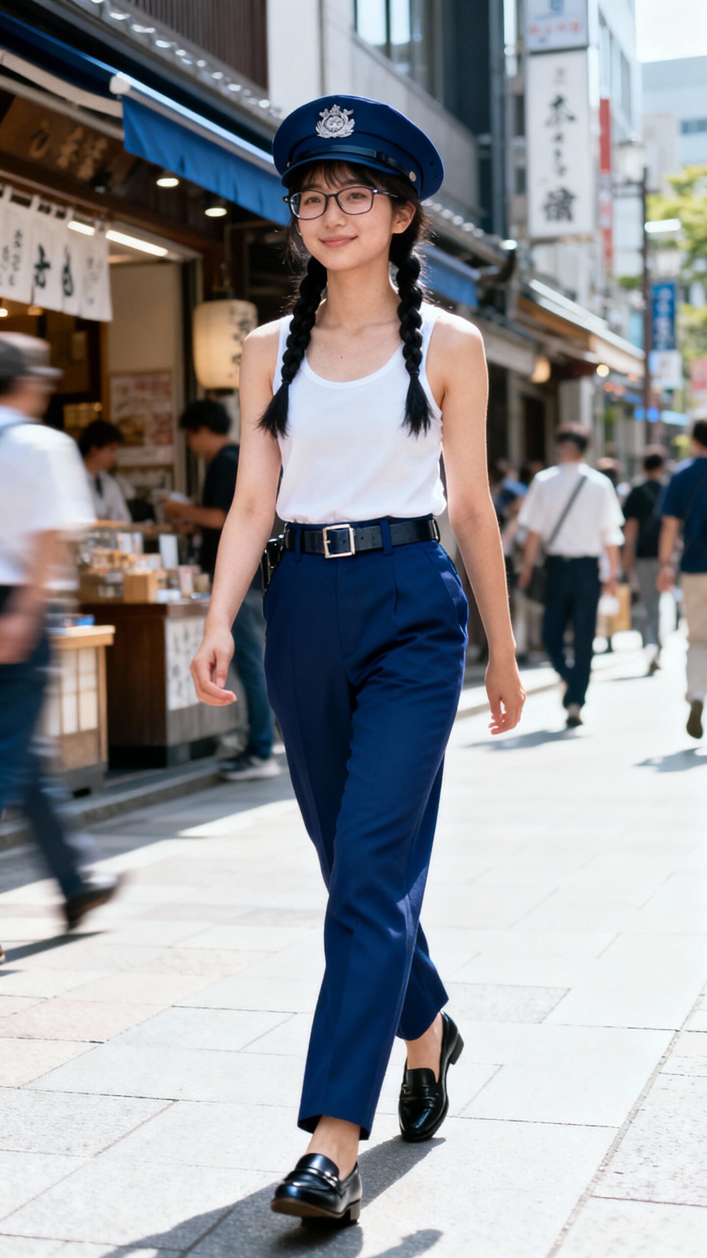 かっこかわいい婦警光阿弥優香梨の日本橋パトロール