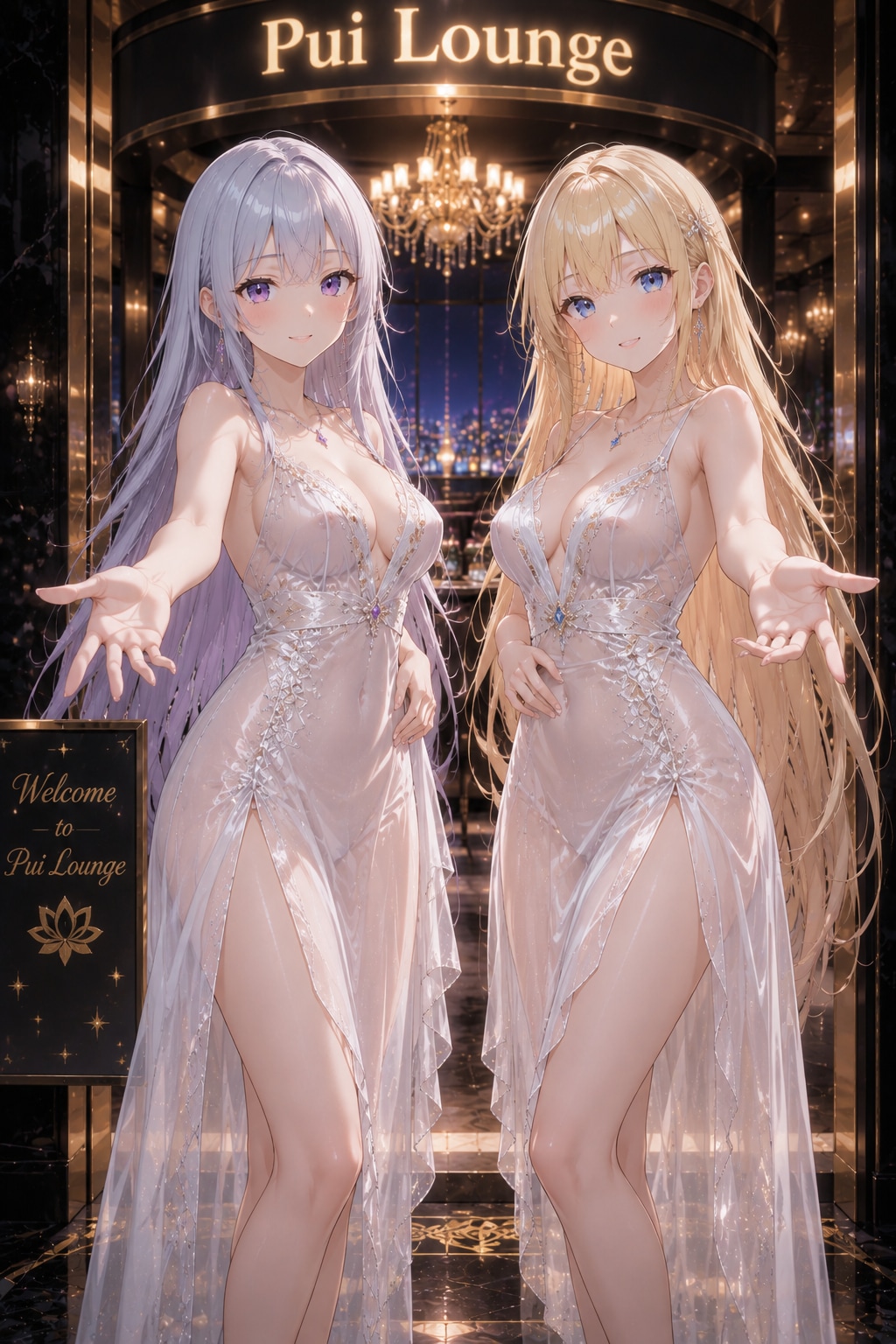 V4BちゃんとVEGAちゃんでPui Lounge