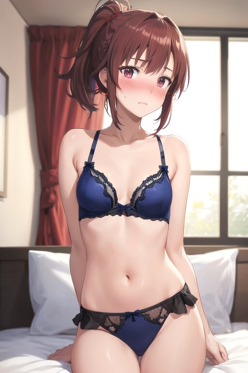 長身ポニーテール②