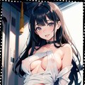電車で乗る変態カップル　 Kinky couple on the train 9枚目