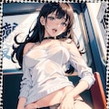 電車で乗る変態カップル　 Kinky couple on the train 2枚目