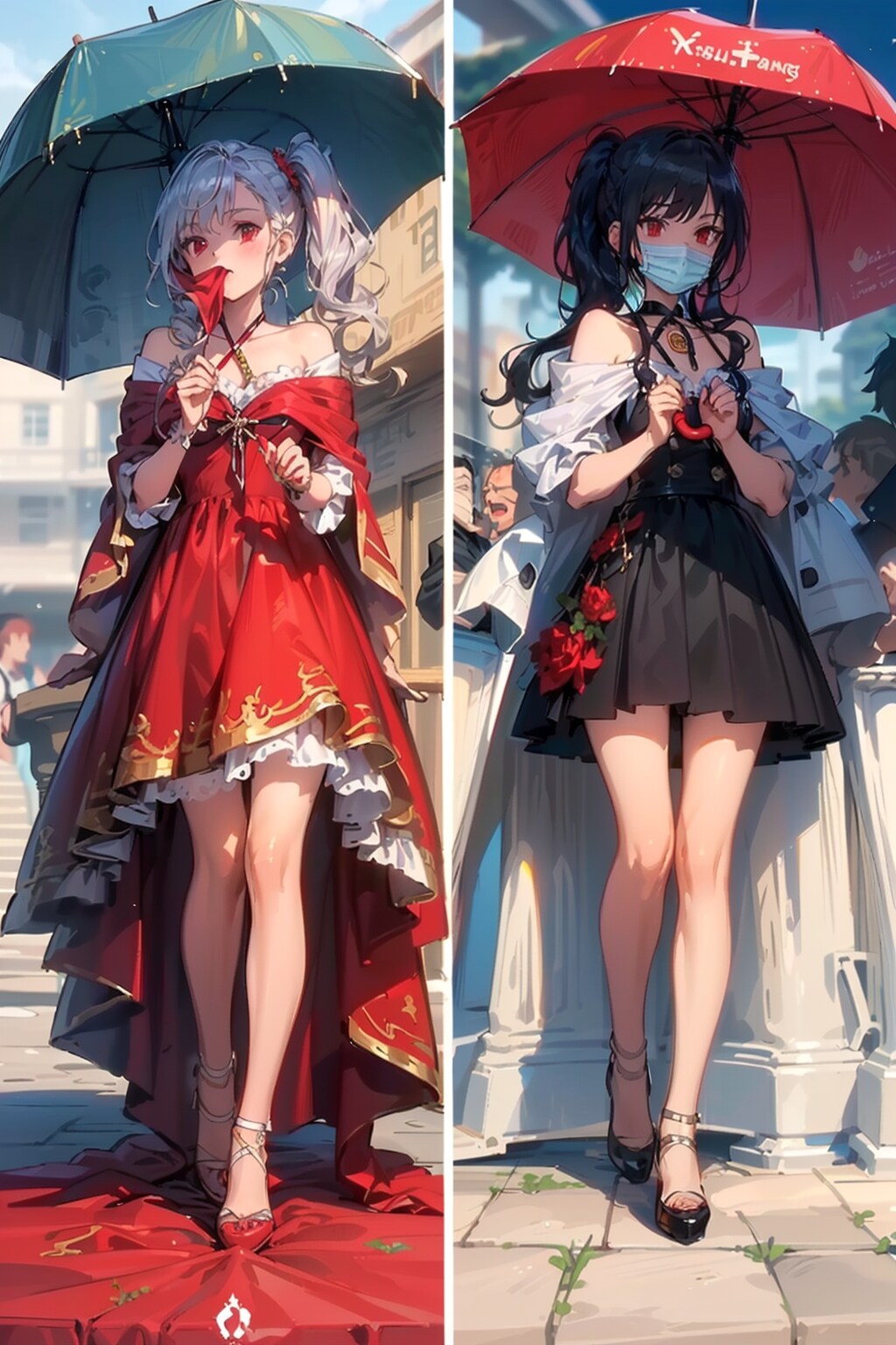 抱き枕カバー図案 KT & LILI