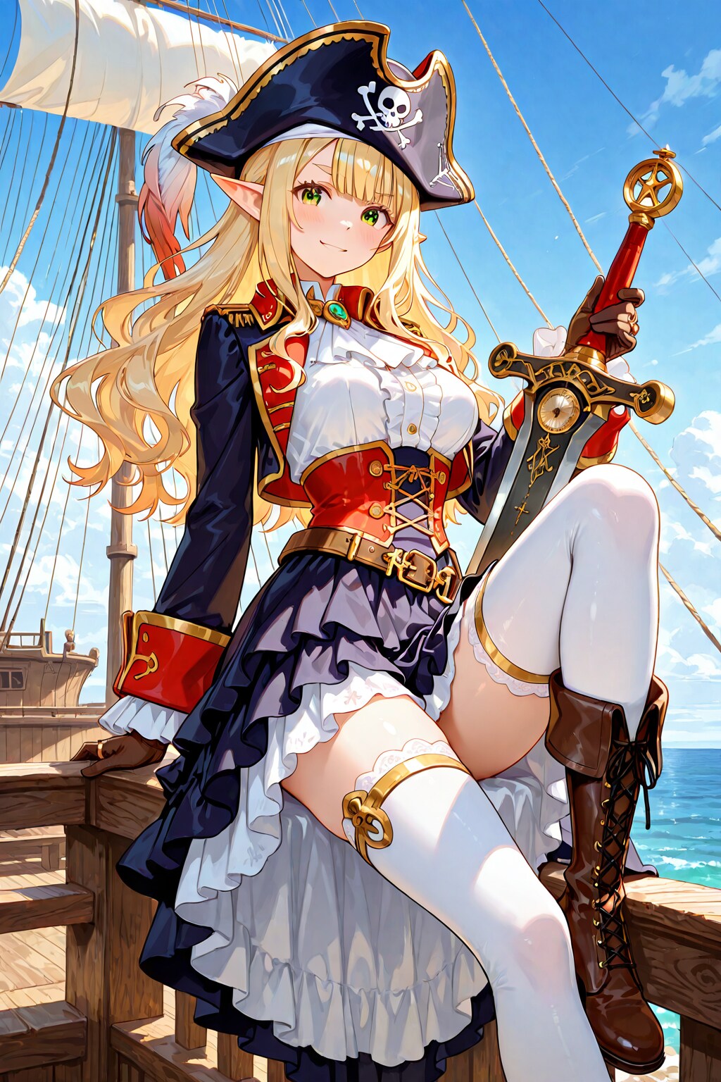 海賊エルフ | の人気AIイラスト・グラビア