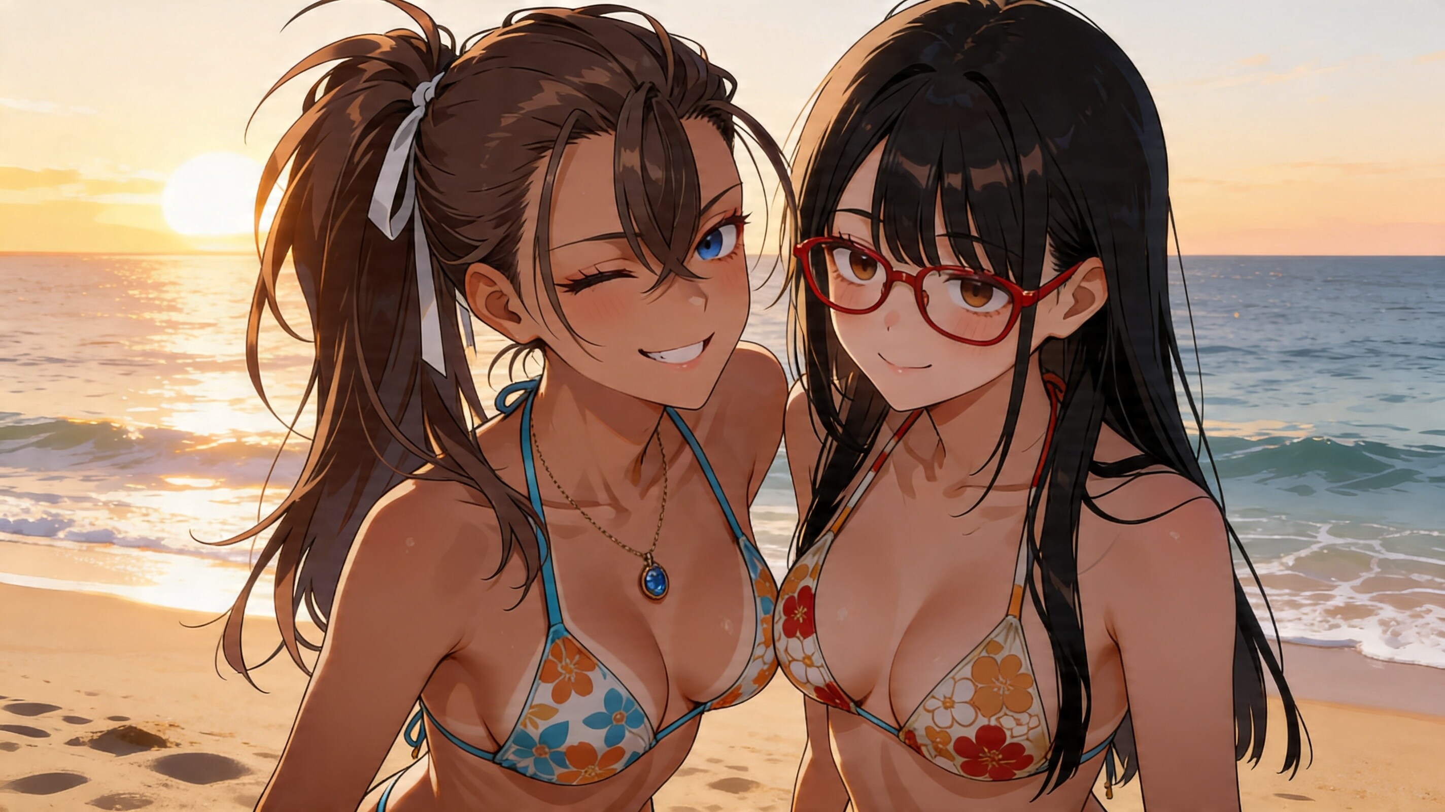 結月さんと海へ行ってみました