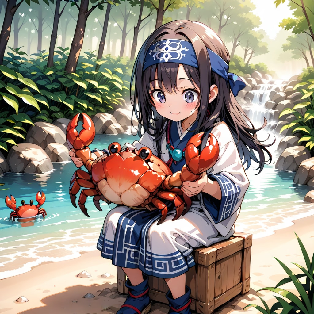 カニを食えるんだ