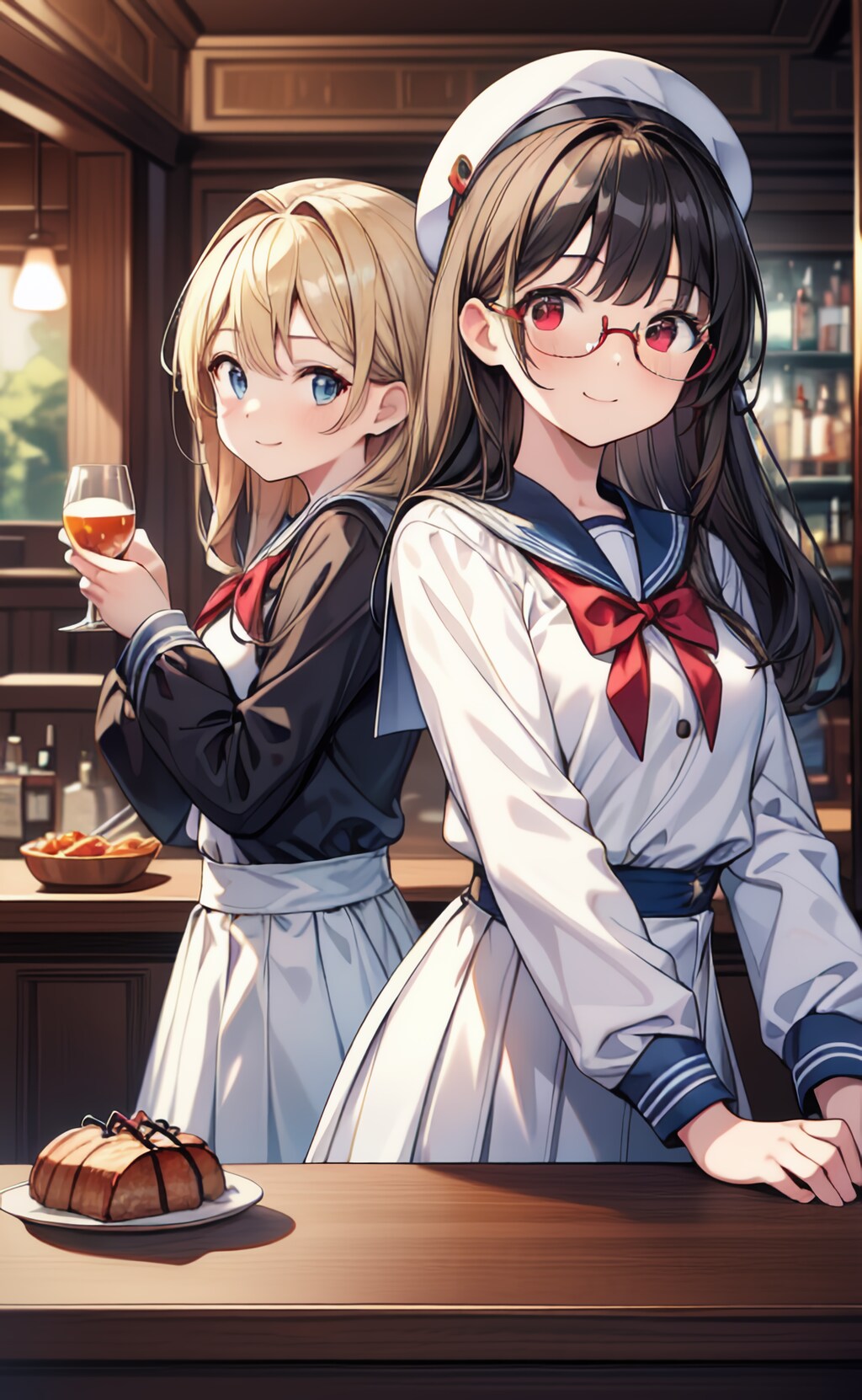 一周年お祝いの乾杯（２人ver）