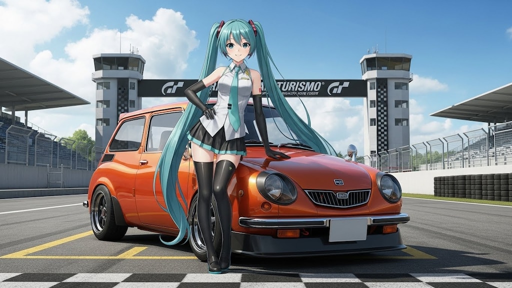 初音ミクとスバル360