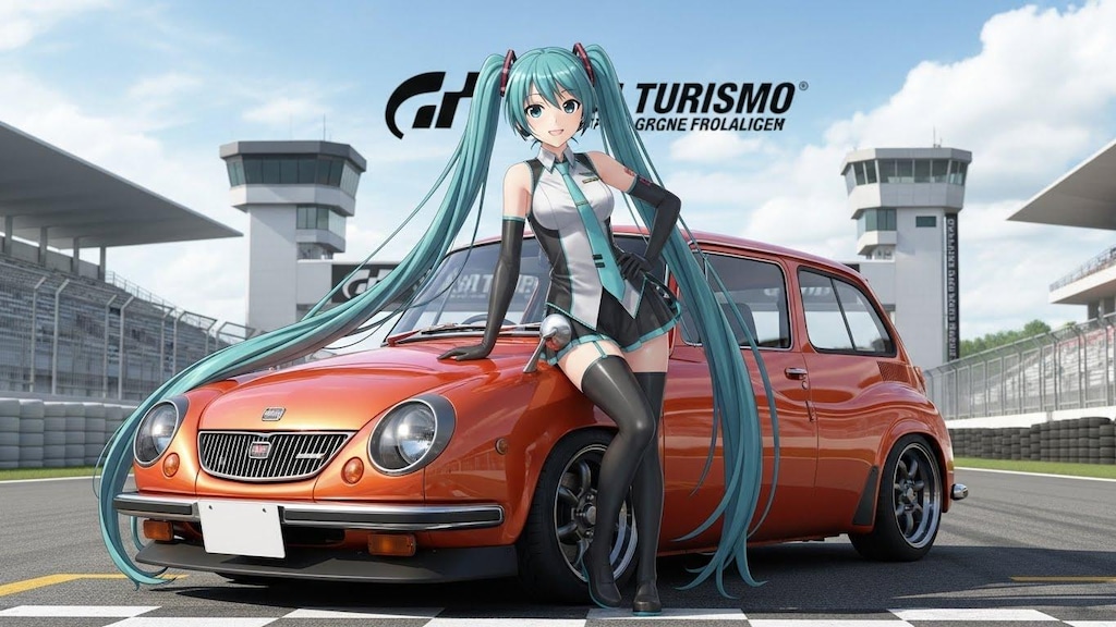 初音ミクとスバル360