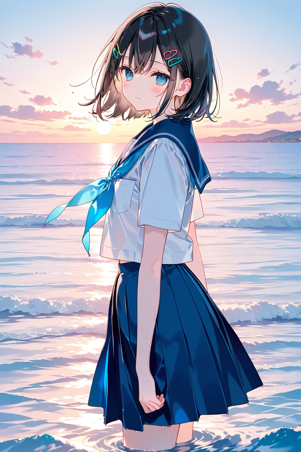 セーラー服と砂浜(LILAC)(59)